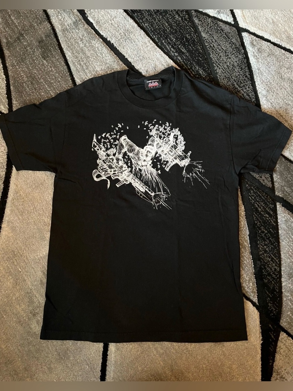 Size Large - The Hundreds x Marvel Men's Punisher Black Shirt